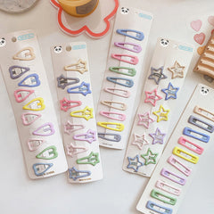 Enchanting Colorful Collection: Dreamy Hair Clip Accessories In A Magical Color Palette Sets For Babies