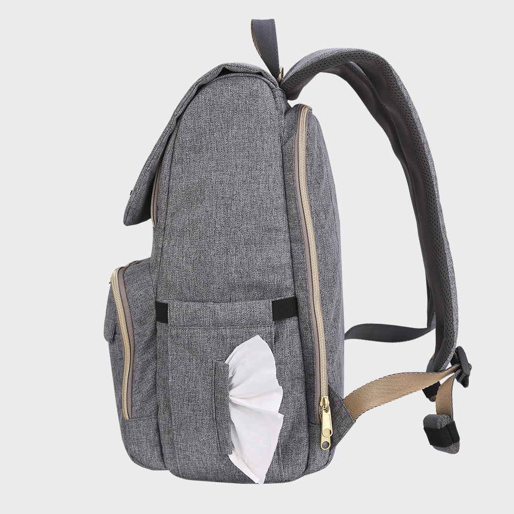 Canvas Diaper Backpack-4