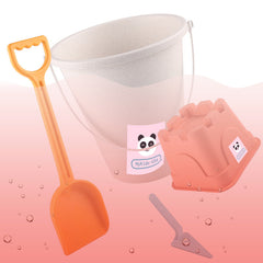 Children Wheat Straw Medium Beach Bucket Dinosaur Model Toy