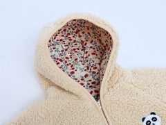 MyKids-USA Unisex Plush Hoodie Coat Outfit Wearing