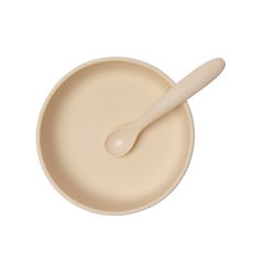 Silicone Baby Plate Bowl - Sand