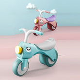 MyKids-USA 5-in-1 Musical Balance Bike – Wide Wheels, Lights & Anti-Rollover Safety.