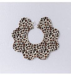 Adorable Simple Pattern Cotton Snap-on Flowers Shaped Bib