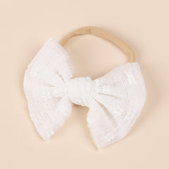 Baby Simple Style Bow Tie Hair Tape For Children.