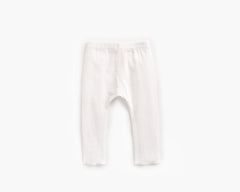 Baby Girl Solid Color Pants Leggings With Bow Decoration