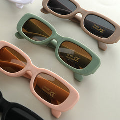 Kids Candy Color Square Frame Fashion Sunglasses