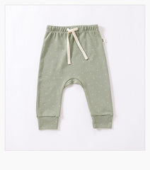 Baby Boy And Girl Print Pattern Cotton Hoodie Combo Trousers Sets