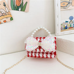 Stylish And Versatile Carry-On Girls Portable Red Crossbody Handbag