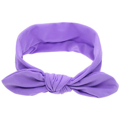Newborn Baby Solid Color Bunny Ear Shape Elastic Headband