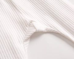 Baby Girl Solid Color Pants Leggings With Bow Decoration