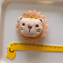 Versatile Cute Cartoon Plush Children's Hair Clip with 3D Cotton Filling