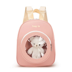 Baby Cute Transparent Window Kindergarten School Bag