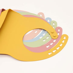 Baby Solid Color Food Grade Silicone Bibs