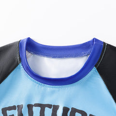 MyKids-USA Spring and Autumn Baby Boys Astronaut Cartoon Pattern Long Sleeves Casual Pajama Set