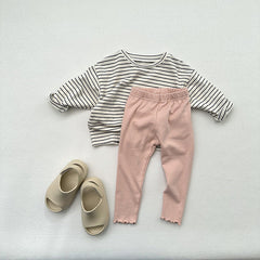 Children's Solid Color Leggings Girls Kindergarten Trousers