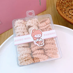 Soft And Comfortable Basic Hairband For Kids With Mushroom Edges 39-Piece Set