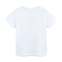 Summer Girls’ Rhythmic Gymnastics Cartoon Pattern T-shirt in European and American Style