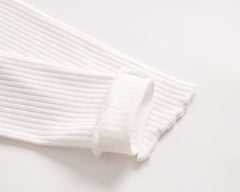 Baby Girl Solid Color Pants Leggings With Bow Decoration