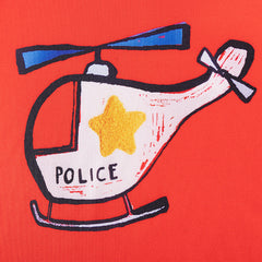 MyKids-USA Police Adventure Long Sleeve Kids Pajama Set – Patrol Cars & Helicopter Design