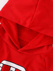 Baby Fashion Cartoon Print Pattern Casual Cotton Hoodie