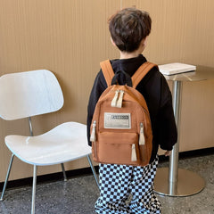 Preschool Children Lightweight And Portable Compact Canvas Backpack