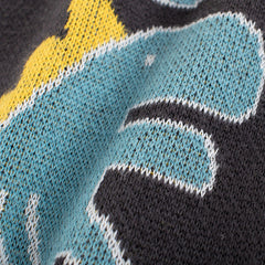 Baby All Over Cartoon Dinosaur Graphic Long Sleeves Pullover Knitting Sweater