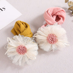 Baby Lace Floral Elastic Cotton Headband