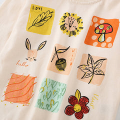 Baby Girl Print Pattern Thin Style Autumn Style Shirt
