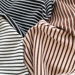 Autumn Baby Kids Unisex Striped Long Sleeves Turtle Neck Top Pullover