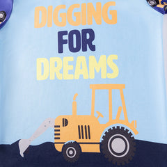 Spring and Autumn Baby Kids Boys Cartoon Pattern Long Sleeves Top and Pants Casual Clothing Set