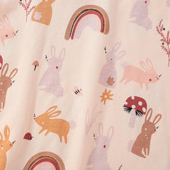 Baby Girl Cartoon Bunny Print Pattern Soft Cotton Comfortable Shirt
