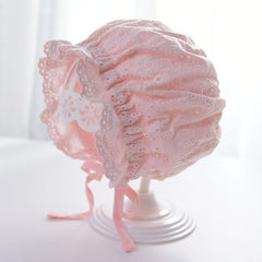 Baby Solid Color Ruffle Design Sunshade Princess Bucket Hats