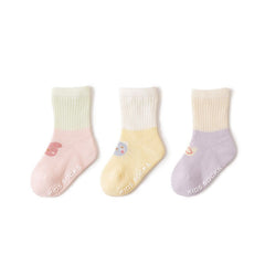 Spring Arrival Baby Unisex Breathable Animals Cartoon Patchwork Socks Set