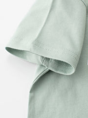 Boys’ Transformer Cartoon and Letters Print T-shirt in European and American Style