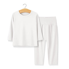 Baby Solid Color Long sleeve Shirt And Pants Underwear Sets Pajamas