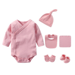 Newborn Solid Color Cotton Bodysuit Thin Style Sets