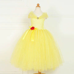 Arrival Kids’ Belle-Inspired Princess Dress – Cosplay Costume for Girls’ Fancy Dress Parties