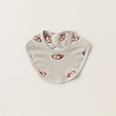 Adorable Cartoon Cotton Snap-on Bib