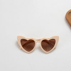 Kids Heart Shape Decoration Sunglasses