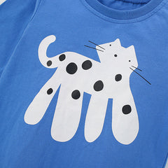 Autumn and Spring Arrival Animals Cartoon Pattern Long Sleeves Top for Stylish Boys
