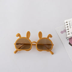 Fashion Bunny Shape Solid Color Sunglasses