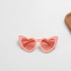 Kids Heart Shape Decoration Sunglasses