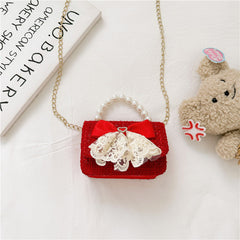 Stylish And Versatile Carry-On Girls Portable Red Crossbody Handbag