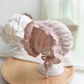 Baby Solid Color Ruffle Design Sunshade Princess Bucket Hats