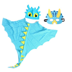 Halloween Dinosaur Cloak Hats Mask Costume Sets
