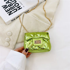 Fashionable Mini Carry-On Girls Portable PU Crossbody Handbag