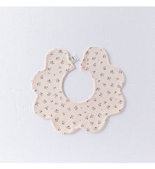 Adorable Simple Pattern Cotton Snap-on Flowers Shaped Bib