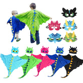 Halloween Dinosaur Cloak Hats Mask Costume Sets