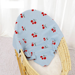 Knitted Cute And Sweet Cherry Soft Baby Blanket, Perfect For Newborn Boys And Girls