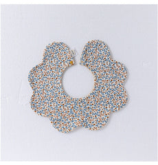 Adorable Simple Pattern Cotton Snap-on Flowers Shaped Bib